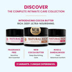 Vulva Balm Discovery Pack – Fragrance-Free,Cocoa & Rose Sandalwood | Feminine Moisturizer for Dryness, Itching, Chafing & Odor | Natural Intimate Skincare – 0.35 oz Jars (3-Pack)