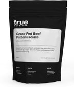 True Nutrition Grass Fed Beef Protein Isolate Powder - 31g Protein per Serving - Zero Carb, Fat Free, Dairy Free, Non-GMO - Paleo, Keto, Carnivore - Unflavored/Unsweetened - 1lb