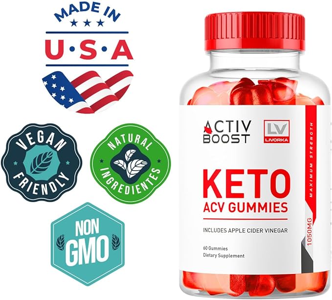(2 Pack) ActivBoost Keto Gummies Advanced Formula, 120 Gummies for 2 Months