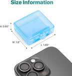 Sukuos Small Pill Box 4 pcs, Portable Travel Pill Organizer for Pocket Purse Cute Daily Pill Case Container for Vitamin Fish Oil Supplements, Easy to Open & Clean