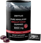 Zemus Himalayan Pure Shilajit Gummies I Lab Tested I Synergistic Blend of Ashwagandha & 5 Mushroom Complex | Fulvic Acid & 85+, Trace Minerals | for Men & Women (60 Count / 8.46 oz, Strawberry)