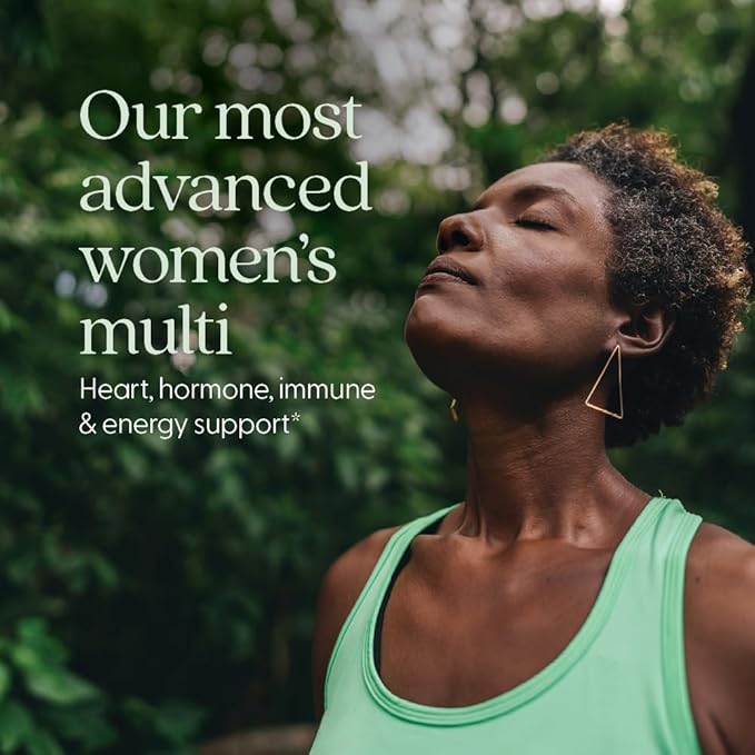 New Chapter Women's Multivitamin 40+ Advanced Formula for Heart, Hormone, Immune & Energy Support, Higher Levels of Whole-Food Fermented B Vitamins +D3, Made with Organic Non-GMO Ingredients, 96 Count