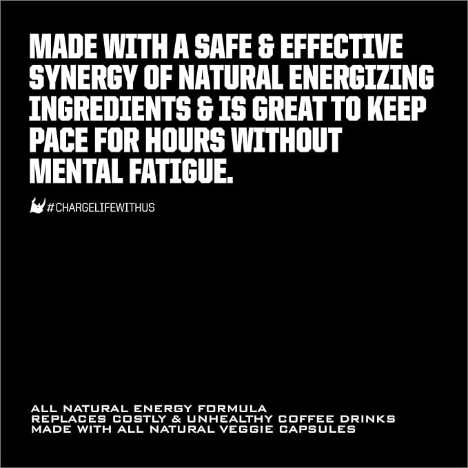 Ryno Power Motivation Pre-Workout Focus Energy Supplement Capsules (30 Servings)