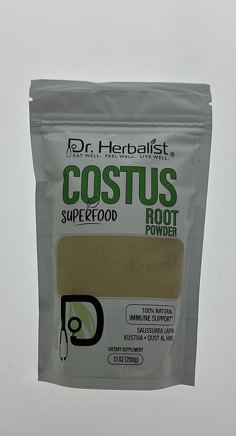 Dr. HERBALIST | 100% Natural Root Powder 200g (7.05 oz) | Premium Quality for Traditional Use, DIY, Herbal Blends & Wellness Rituals (Costus Root Powder)
