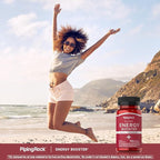 Piping Rock Energy Supplement with Caffeine | 90 Capsules | Quick Release Energy Booster Pills | Non-GMO, Gluten Free Formula