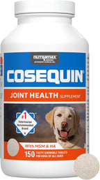 Nutramax Cosequin for Dogs Joint Health Supplement, Contains Glucosamine for Dogs, Plus Chondroitin, MSM and HA, Supports Healthy Joints, Chewable Tablets, 150 Count