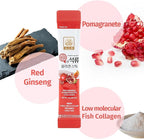 Korean Beauty Baekje Geumsan Women's Pomegranate Collagen Jelly Stick 5.1oz / 30 Count (5 Pack)