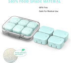 Pill Organizer SOFISO 4/6 Grid Free Assembly Travel Medicine Organizer 10 Day Pill Organizer Portable Pill Box Waterproof Pill Case Daily Medication Carry Case for Vitamins, Fish Oils, Supplements