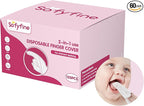 60 Counts Baby Tongue Cleaner and Oral Teeth Finger Toothbrush, Mouth and Gum Dry Wipes,for Newborn,0-24 Months Infants,Toddlers