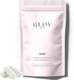 Glov Beauty NAD+ Supplement Capsules - Skin Rejuvenation with Resveratrol, Urolithin A & CoQ10, NAD Supplements for Women 40+, NAD Plus for Healthy Aging, Radiant Skin & Cellular Energy, 60 Veg Caps