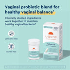 Uqora Promote - Support Vaginal Health* - Probiotic for Women with Lactoferrin, Lactobacillus Acidophilus & Lacticaseibacillus Rhamnosus - Vaginal Probiotics - Gluten-Free - 15 Capsules
