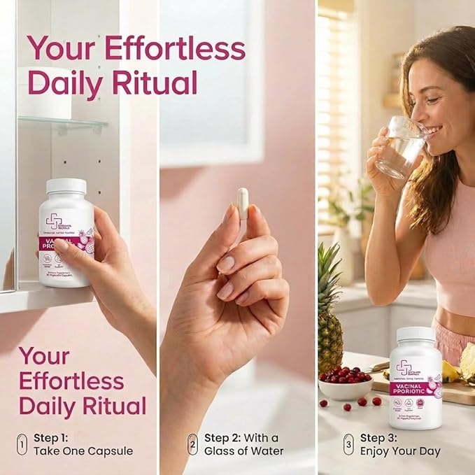 Vaginal Probiotic for Women – 7 Billion CFU Lactobacillus Blend + Prebiotic Inulin, Cranberry & Pineapple – Vaginal pH & Microbiome Support – Daily Women’s Probiotics – 30 Veg Capsules