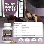 Swiss Activa+ Labs Fit Shred | 11-in-1 Weight Management Herbal Supplement for Energy, Digestive Support & Daily Wellness | Metabolism Booster | Non-GMO, Veg, Natural Ingredients | 30-Day Supply
