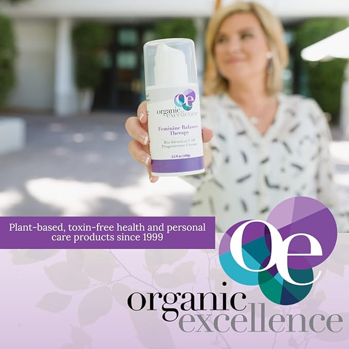 Organic Excellence Feminine Balance Wild Yam & Botanical Cream – Natural Women’s Cream for Everyday Balance – 3.3 fl oz