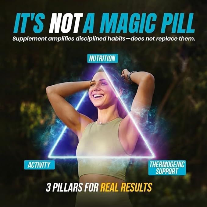 Appetite Suppressant for Weight Loss - Diet Pills for Women w/ Garcinia, Ginger Root, Guarana - Thermogenic Fat Burner & Metabolism Booster for Women & Men | Belly Fat + Energy Support, 30 Caps