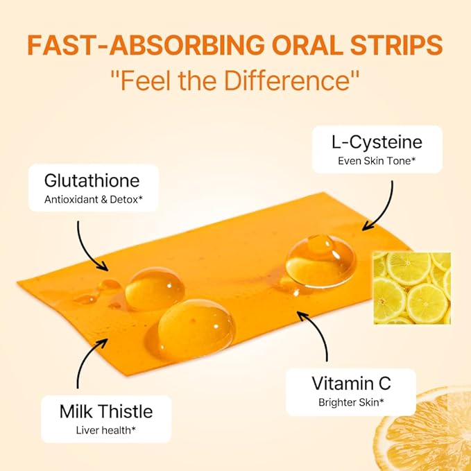 ESTHER FORMULA Liposomal Glutathione Strips (30 ct) - Glutathione Direct, Antioxidant Support, Skin Brightening | Fast-Absorbing Oral Beauty Film | Korean Supplements | Made in USA