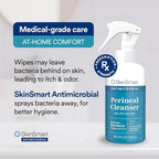 SkinSmart Antimicrobial Perineal Cleanser, Ideal for Incontinence Care and Postpartum, Removes Bacteria, 8 oz Spray