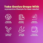 Resveratrol Complex Supplement with Clinically Tested Cognigrape Red Grape Extract OPC Proanthocyanidins - Antioxidant & Brain Health Support - 90 Veggie Capsules, Non-GMO, Gluten-Free, Vegan