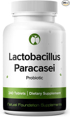 Lactobacillus Paracasei Probiotic Supplement 240 Tablets 3 Billion CFU Probiotics for Men & Women Supports Intestinal Digestive & Gut Health (240, Lactobacillus Paracasei)
