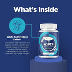 White Kidney Bean Extract Carb Blocker - White Kidney Beans Supplement for Metabolism Boost & Ease Calories from Starchy Food - Carb Control Supplements - 60 Count