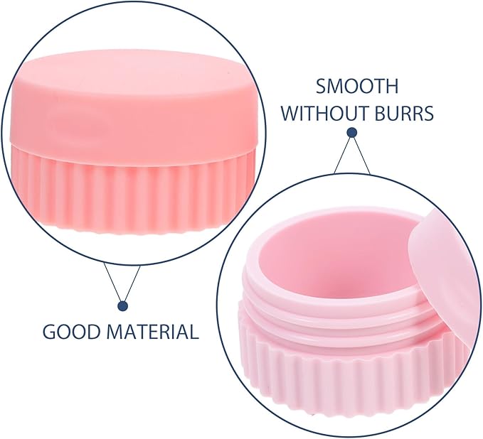 Veemoon 4pcs Silicone Travel Pill Organizer, Small Portable Medicine Box Set with Leak-Resistant Compartments for Supplements and Medication, Travel Size Pill Container for Daily Use