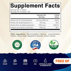 Vitamatic Calcium Supplement 1200mg with D3, K2 & B12, Immune & Bone Health Support - 365 Coated Tablets