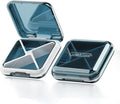 DUBSTAR Daily Pill Organizer,4 Compartments Portable Travel Small Pill Case, Pill Box for Purse Pocket to Hold Vitamins,Cod Liver Oil,Supplements and Medication Blue