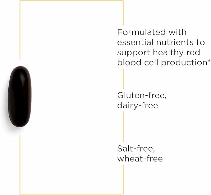 Integrative Therapeutics Iron Complex - Wellness & Energy Support with Vitamins C & B12* - Includes Folate - Gluten-Free & Dairy-Free - 90 Softgels (45 Servings)