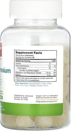 Chapter One Magnesium Gummies for Kids & Adults - Natural Calm Gummies - Calm Magnesium Citrate - Bone and Muscle Function Supplements for Kids & Adults - Mood Support, Kosher Apple Flavor (60)