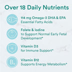SmartyPants Prenatal Vitamins for Women, Multivitamin Gummies: Omega 3 Fish Oil (EPA/DHA), Biotin, Methylfolate, Vitamin D3, C, Vitamin B12, B6, A, K & Zinc, Inositol, 80 Count (20 Day Supply)