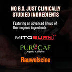 Jacked Factory Burn-XT Max - High-Performance Thermogenic Fat Burner & Appetite Suppressant for Weight Loss w/PurCaf Organic Caffeine, MitoBurn, Green Tea, Acetyl L Carnitine & More - 90 Capsules