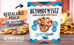 BeyondTwistz Low Carb Pretzels, Salty Good, Keto Friendly, 2g Net Carbs, 18g Protein, Powered By HealthSense® High Fiber Wheat Flour, Family Size 8oz Bag, Pack of 1
