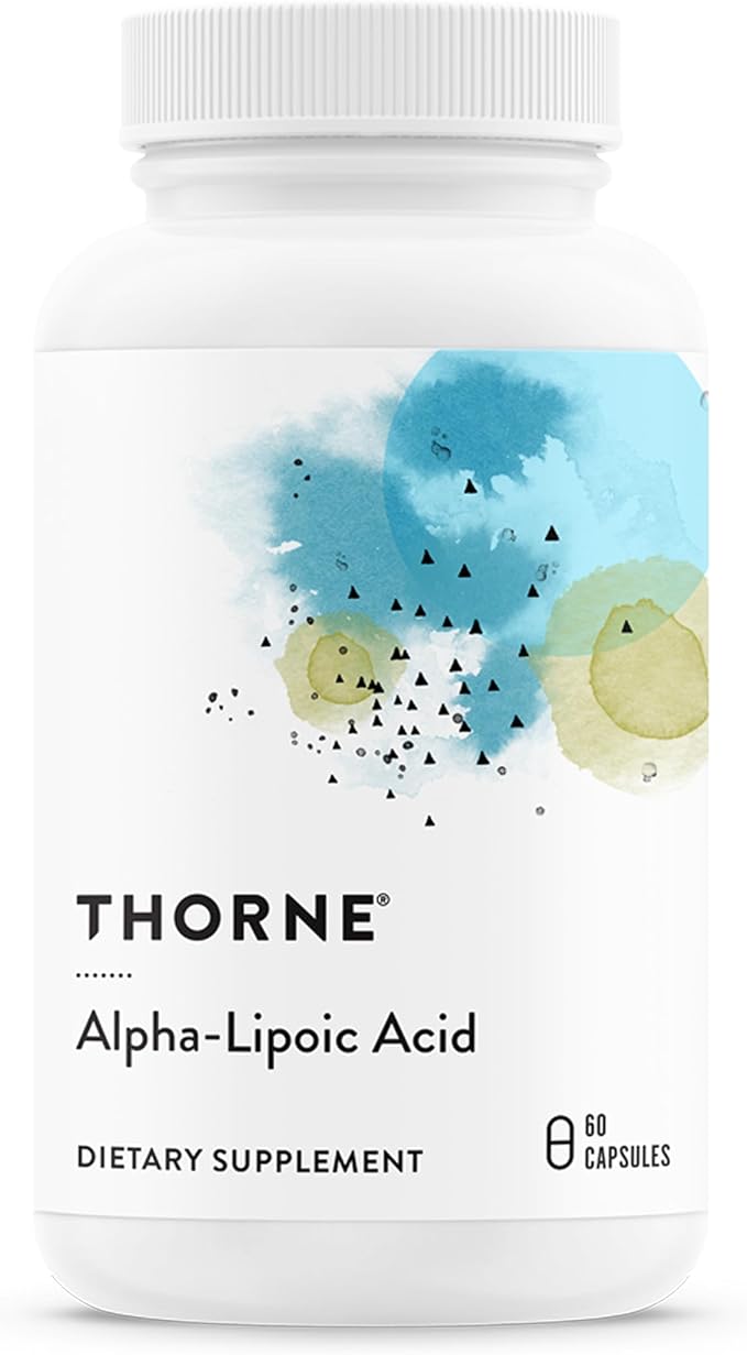 THORNE - Alpha-Lipoic Acid - Provides Antioxidant Support - Supports Liver Detox & Nerve, Eye, Metabolic & Liver Health* - Third-Party Certified - Gluten, Dairy & Soy-Free - 60 Capsules