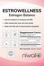Estrogen Capsule for Women - Female Hormone Balance Supplement Menopause Mood and Energy Support - Restores Healthy Estrogen Levels | 60 Non-GMO Vegetarian Veggie Capsules