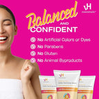 vH essentials Daily Feminine Wash - Fragrance Free, Hypoallergenic with Tea Tree Oil & Prebiotic - For Ph Balance, Intimate Odor Block, Vaginal Health - Gentle Formula Body Care - 6 Fl Oz (Pack of 2)