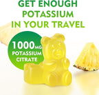 Potassium Citrate Gummies 1000mg, High Potency Potassium Supplement Gummies for Adults Women & Men, Support Muscle Health, Sugar-Free, Pineapple Flavor, 120 Count