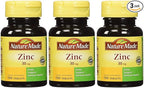 Nature Made Zinc 30 mg - 100 Tablets, Pack of 3
