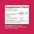 Premium Bladder Support Supplement – Bladder Control Supplement for Occasional Urinary Urgency, Frequency & Leakage – With Clinically Studied Cranberry, Pumpkin & Saw Palmetto - 60 Capsules