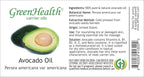 GreenHealth Avocado Carrier Oil – 4 fl oz (118 ml) Plastic Bottle w/Cap – 100% Pure Carrier Oil