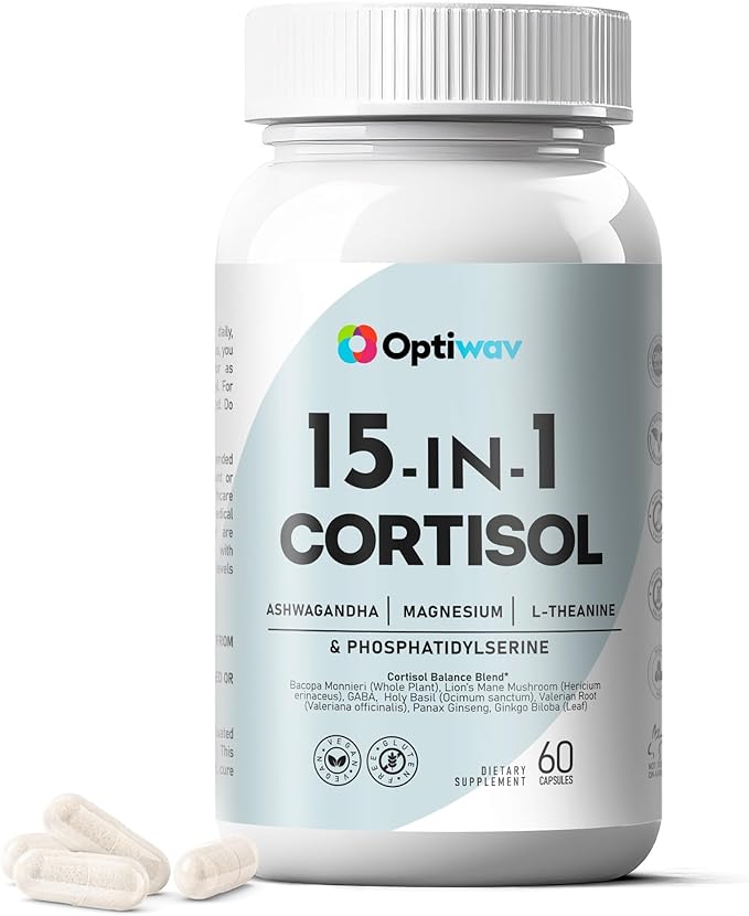 Cortisol Detox Supplement for Women Men - Control & Lowering High Cortisol Level - Balance Calm Stress Relief Cleanse Adrenal Health Support - Magnesium Ashwagandha Cortisol Blocker Reducer