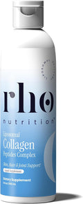Rho Nutrition Liposomal Collagen Peptides - High-Absorption Liquid Collagen Supplement - Supports Skin Elasticity, Joint Health, and Overall Vitality for Healthy Aging, 5 fl oz