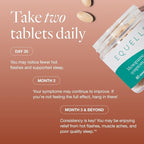 EQUELLE Multi-Symptom Perimenopause & Menopause Relief Relief from Hot Flashes, Muscle Aches & Supports More Sleep. Hormone-Free, Plant-Based S-Equol – 2 Month Supply (120 Tablets)
