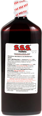 S.S.S. Tonic – High Potency Iron Supplement with B1, B2, B3 Vitamins – 20 fl oz Liquid Formula for Energy, Vitality & Wellness – Easy-to-Take, Iron-Rich, Made in USA, for Women & Men
