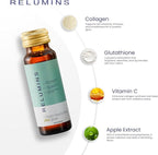 Relumins World's Most Advanced Collagen Drink - 10,000mg w/Glutathione & Antioxidants | USA's No.1 Liquid Collagen, Anti-Aging Spring Glow Essentials | Apple Flavor | Made in USA - 20 Bottles