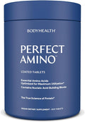 BodyHealth PerfectAmino (600 ct) Easy to Swallow Tablets, Essential Amino Acids Supplement with BCAAs, Vegan Protein for Pre/Post Workout & Muscle Recovery with Lysine, Tryptophan, Leucine, Methionine