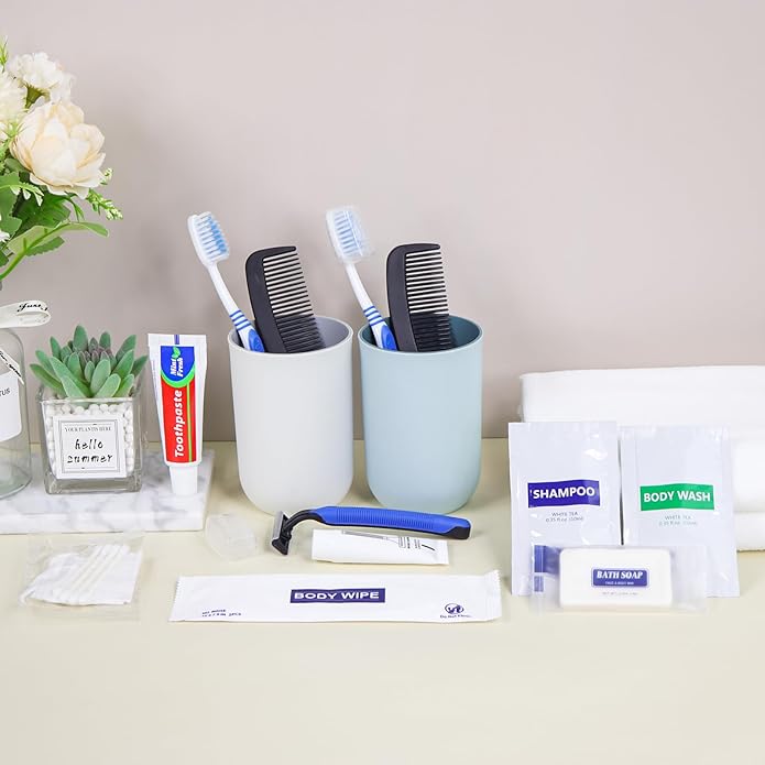 Basic Toiletry Kits, Individually Packed, Personal Hygiene Bulk Homeless Care Package Supplies