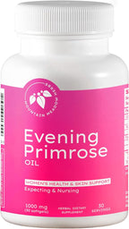Mountain Meadow Herbs Evening Primrose Oil 1,000mg – Omega-6 Fatty Acids for Women’s Health, Supports Clear Skin & Hormonal Balance, Gluten-Free, Easy-to-Take Softgels (30 Count)