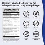 LifeSeasons Rest-ZZZ Melatonin Free - Sleep Support Supplement - Calms Nervous System - Eases Restlessness & Nerve-Related Sleeplessness - Magnesium GABA & Chamomile - 60 Capsules