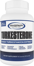Gaspari Nutrition Turkesterone, Natural Strength Supplement, Enhanced Absorption, Lean Muscle, Recovery & Performance (30 Servings)