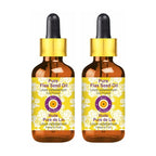 dève herbes Pure Flax Seed Oil (Linum usitatissimum) with Glass Dropper Cold Pressed (Pack of Two) 100ml X 2 (6.76 oz)